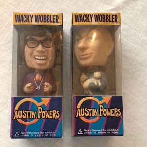 Austin Powers Wacky Wobblers in unopened original packages